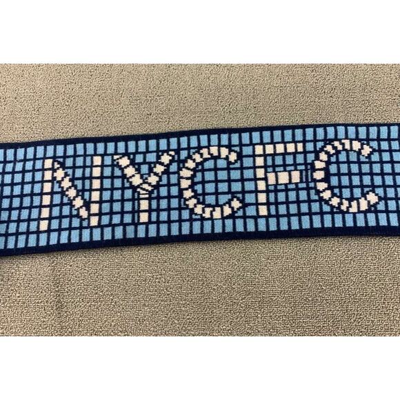 NYCFC New York City Football Club Winter Scarf Blue 2023 City Member Knit Fringe - Picture 6 of 8